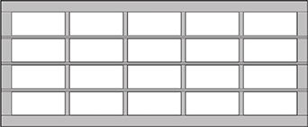 18ft wide (6″ frame) Contemporary Aluminum Door Model 8850 - Wayne Dalton of Windsor