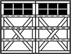 7101 Clydesdale 4-Section Square Wood Garage Doors 7100 Series - Wayne-Dalton of Windsor, Tecumseh