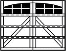 7102 Appaloosa 4-Section Arched Wood Garage Doors 7100 Series - Wayne-Dalton of Windsor, Tecumseh