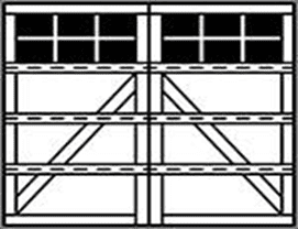 7102 Appaloosa 4-Section Square Wood Garage Doors 7100 Series - Wayne-Dalton of Windsor, Tecumseh
