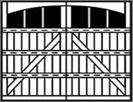 7102 Appaloosa Grooved 4-Section Arched Wood Garage Doors 7100 Series - Wayne-Dalton of Windsor, Tecumseh