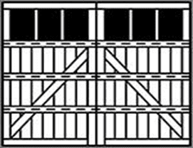 7102 Appaloosa Grooved 4-Section Square Wood Garage Doors 7100 Series - Wayne-Dalton of Windsor, Tecumseh