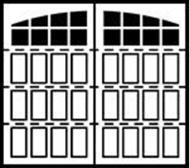 7104 Palomino Narrow 1 4 section Wood Garage Doors 7100 Series - Wayne-Dalton of Windsor, Tecumseh