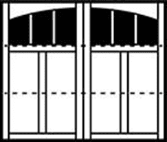 7400 Delmar 3-Section Arched Wood Garage Doors 7400 Series - Wayne-Dalton Sales Center of Windsor