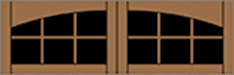 7400 series Arched 12 Lite (S) Wood Garage Doors 7100 Series - Wayne-Dalton of Windsor, Tecumseh