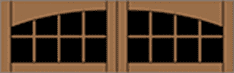 7400 series Arched 16 Lite (S) Wood Garage Doors 7100 Series - Wayne-Dalton of Windsor, Tecumseh