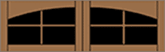 7400 series Arched 8 Lite (S) 1 Wood Garage Doors 7100 Series - Wayne-Dalton of Windsor, Tecumseh