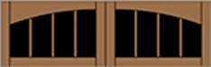 7400 series Arched 8 Lite (S) Wood Garage Doors 7100 Series - Wayne-Dalton of Windsor, Tecumseh