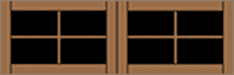 7400 series Square 8 Lite (S) 1 Wood Garage Doors 7100 Series - Wayne-Dalton of Windsor, Tecumseh