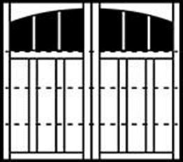 7401 Preakness 4-Section Arched Wood Garage Doors 7400 Series - Wayne-Dalton Sales Center of Windsor