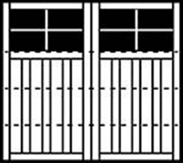 7402 Churchill 4-Section Square Wood Garage Doors 7400 Series - Wayne-Dalton Sales Center of Windsor