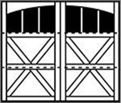 7412 Derby 3-Section Arched Wood Garage Doors 7400 Series - Wayne-Dalton Sales Center of Windsor