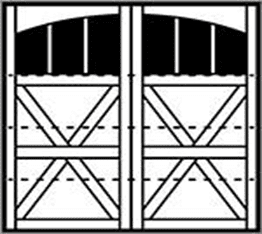 7412 Derby 4-Section Arched Wood Garage Doors 7400 Series - Wayne-Dalton Sales Center of Windsor