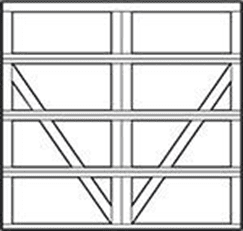model 9700 Bellview 8ft Carriage House Steel Garage Doors 9700, Wayne Dalton of Windsor
