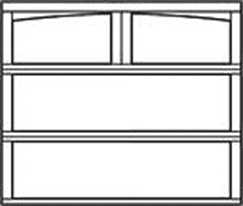 model 9700 Camden Arched 7ft Carriage House Steel Garage Doors 9700, Wayne Dalton of Windsor