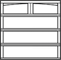 model 9700 Camden Arched 8ft Carriage House Steel Garage Doors 9700, Wayne Dalton of Windsor