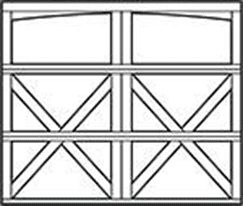 model 9700 Lexington Arched 7ft Carriage House Steel Garage Doors 9700, Wayne Dalton of Windsor