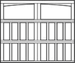 model 9700 Oak Park Arched 7ft Carriage House Steel Garage Doors 9700, Wayne Dalton of Windsor