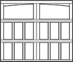 model 9700 Providence Arched 7ft Carriage House Steel Garage Doors 9700, Wayne Dalton of Windsor