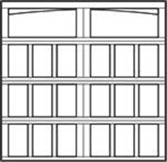 model 9700 Providence Arched 8ft Carriage House Steel Garage Doors 9700, Wayne Dalton of Windsor