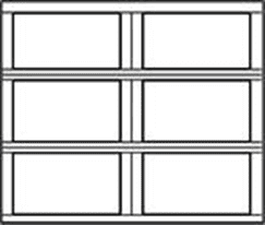 model 9700 Westfield 7ft Carriage House Steel Garage Doors 9700, Wayne Dalton of Windsor