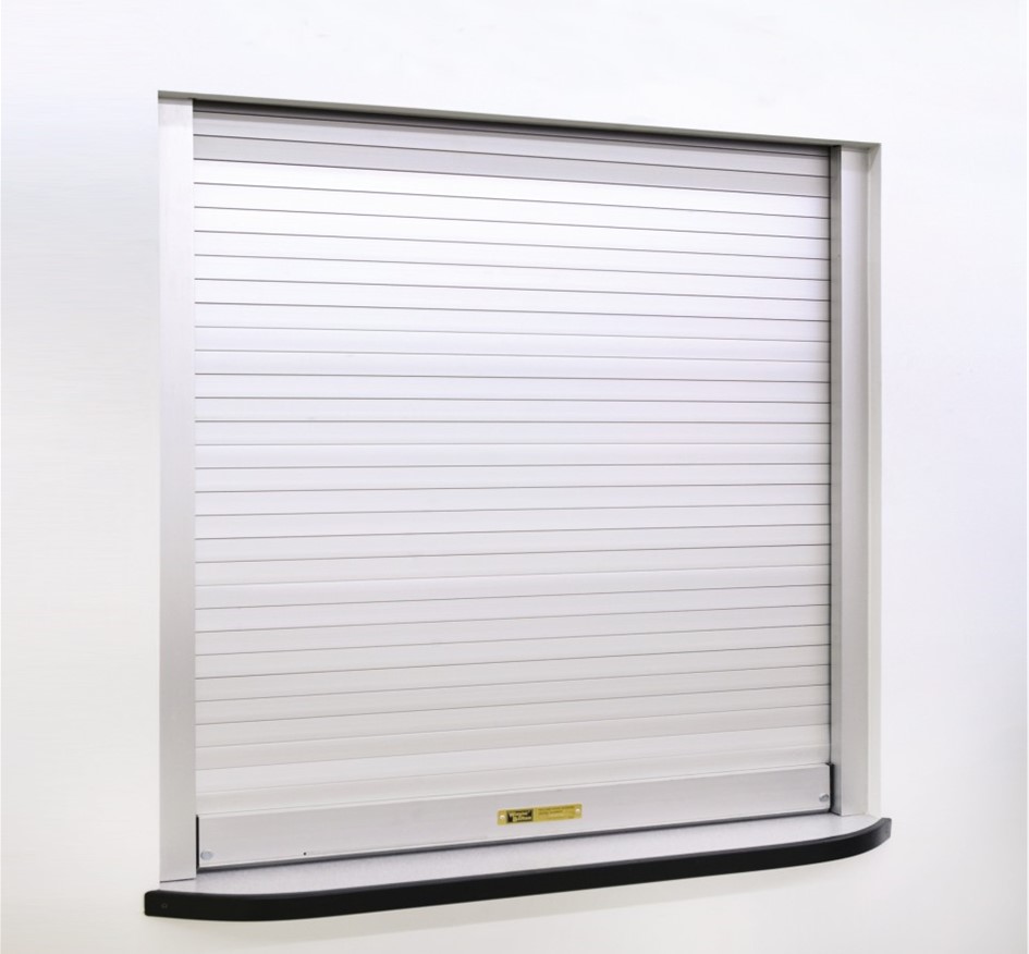 Rolling Counter Doors Model 500, Clear Anodized Finish